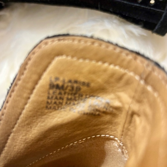 Size 9M Lucky brand Black Larise Perforated Booties. Original Box-EUC - Picture 9 of 10